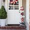 Glitzhome® 35.7" Patriotic Americana Wooden Top Hat Porch Sign